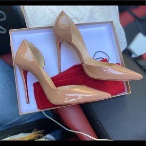 Christian Louboutin Nude Iriza Patent 100mm Heel
